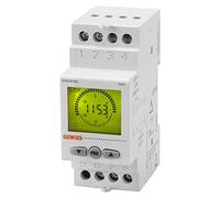Gewiss Interruttore astronomico, 1 contatto NA/NC - 16A/230Vca - 2 moduli DIN - riserva di carica 5 anni - GWD6785