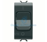 Gewiss interruttore autom magnetot 1p n c10 3ka 230v ac 1 mod nero serie chor