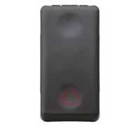 Gewiss Interruttore Automatico Pulsante 1P NC 10AX Nero