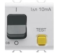 Gewiss Interruttore differenziale magnetotermico 1p+n c6 10ma 230v ac 3ka bianco