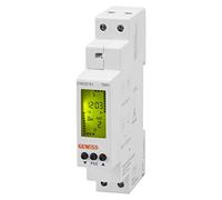 Gewiss Interruttore orario digitale settimanale, marchio, 1 contatto NA, 16A/230Vca, 1 modulo DIN, riserva di carica 4 anni, GWD6781