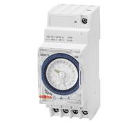 GEWISS INTERRUTTORE ORARIO GIORNALIERO ANALOGICO - CON RISERVA 150H - 1 CONTATTO INVERSORE - 2 MODULI