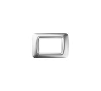 Gewiss placca 3 posti cromo soft top system gw22653