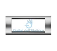 Gewiss placca 6 posti cromo soft gw32076 playbus