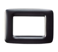 Gewiss Placca 6 Posti Nero Gw32306