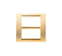 Gewiss placca 8 posti oro antico gw32067 playbus