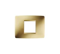 Gewiss placca one 2 posti oro gw16102mo chorus