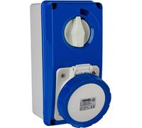 Gewiss PRESA DA PARETE INTERBLOCCATA 66215N 2P+T 32A 380/415V 6H IP67
