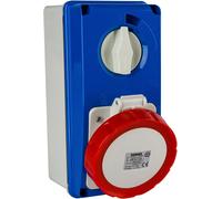 Gewiss PRESA DA PARETE INTERBLOCCATA 66220N 3P+N+T 32A 380/415V 6H IP67