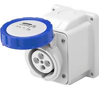 Presa fissa Gewiss da parete 2P+T 16A IP44 blu 220V GW62404