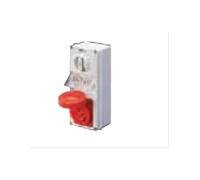 Gewiss presa interbloccata verticale stagna 32a 3pt 220v 9h con base portafusibi