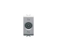 Gewiss presa tv 1 mod passante 10db connet maschio 9,5mm titanio serie chorus g