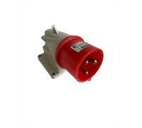 Gewiss spina 90ø parete protetta 2p t 32a 400v 9h gw60418 spine