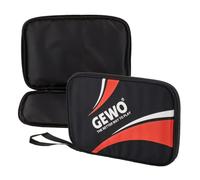 GEWO Custodia Singola Master - Robusta Custodia per Racchette da Ping Pong - Borsa in Nylon con Scomparto Imbottito - Protezione Completa per Racchette con Passante per Il Trasporto, 32 cm, Rosso