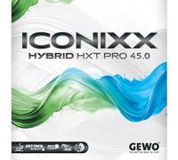 GEWO Iconixx Hybrid HXT Pro 45.0 - Rivestimento per ping pong (nero, 2,0 mm)