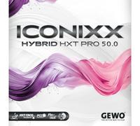 GEWO Iconixx Hybrid HXT Pro 50.0 - Rivestimento per ping pong (rosso, max)