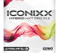 GEWO Iconixx Hybrid HXT Pro 55.0 - Rivestimento per ping pong (nero, max)