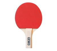 GEWO Mini Racchetta Da Ping Pong Con Manico Ridotto E Lama Per Divertimento - Racchetta Completa Leggera Con Rivestimento Interno A Nodi Rossi E Neri, 15,5 X 9,5 Cm
