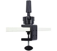 GEX - Supporto in metallo per parrucca, con morsetto a C, per testa, manichino, allenamento, parrucche, colore nero