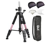 GEX - Testa di manichino con treppiede, 139,7 cm, supporto per parrucche, per cosmetici, parrucchieri (oro rosa)