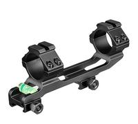 Gexgune Anelli di montaggio per cannocchiale da fucile da 25,4 mm/30 mm con guide P.icatinny superiori, livella a bolla - Supporto universale per guida P.icatinny per ottiche da caccia