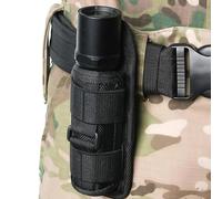 Gexgune Custodia per torcia a L.ED con custodia a torcia ruotabile a 360 gradi per borse da caccia con copertura a torcia a cintura