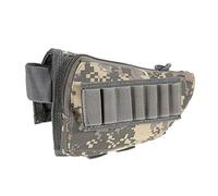 Gexgune Militare all'aperto tattico Fucile buttstock guancia Resto Munizioni Sacchetto Portatile Stock Shell Cartuccia Titolare Caccia Mag Pouch (ACU)