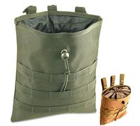 Gexgune Molle Sistema tattico Molle Dump Magazine Pouch Caccia Recupero Sacchetto Goccia Sacchetto Accessori Militari (Verde)