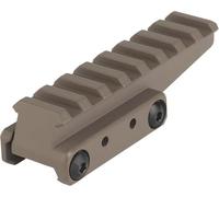 Gexgune Supporto per riser ottico con 8 slot per binario P.icatinny, riser rapido per punto rosso, mirino a punto rosso, ottica (Khaki)