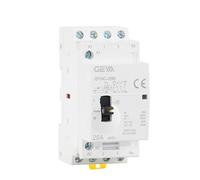 GEYA Contattore AC modulare Contattore domestico manuale 50/60Hz Tipo di guida DIN (4P 25A 2NO 2NC 220V Manual)