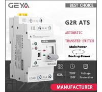 GEYA G2R ATS Mini interruttore di trasferimento automatico 220V su guida Din Selettori elettrici a doppia alimentazione Alimentazione ininterrotta 63A 110V