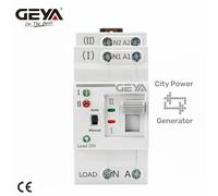GEYA G2R Su Guida Din 2P ATS Interruttore Elettrico Interruttore di Trasferimento Manuale 110V 220V Bobina Tipo PC Interruttore Città di Alimentazione al Generatore 63A