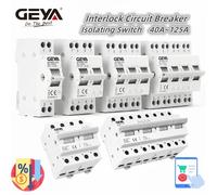 GEYA GYHO8 1P 2P 3P 4P 40A 63A 100A 125A Interblocco Interruttore AC Su Guida Din Interruttore di Trasferimento Manuale ATS