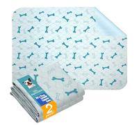 Geyecete-2 Pezzi 89 * 75cm Lavabili Traversine Cani,Riutilizzabili Tappetini igienici per Cani,Traversine Cane Assorbenti,Impermeabile Tappetini per Cane,Cuccioli,Gattini,Porcellini d'India-Blu