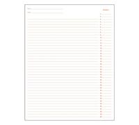 Geyer Instructional Products - Risposte a righe, 40 righe numerate per quiz o test, spazio per risposte scritte e scelta multipla, inchiostro rosso, risma da 500 fogli
