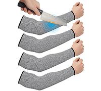Geyoga 2 Paia Maniche Resistenti al Taglio Protezioni per Braccia Sottili per Pelle Sottile e Maniche delle Braccia da Uomo (Grigio)