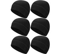 Geyoga - Berretto invernale in pile caldo e polare, con teschio, spesso antivento, unisex, per esercizi all'aperto, colore: nero