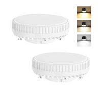 GeyouLux Lampadina LED GX53, lampada LED 3CCT sostituisce 60W alogena, 7W 800LM CRI>80, Bianco GX53 Led per illuminazione da incasso, cucina, soggiorno, ufficio, non dimmerabile, confezione da 2