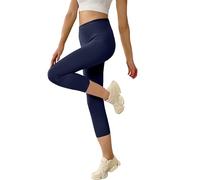 Geyuwoz 3/4 Leggins Vita Alta Donna, Leggings Donna Leggins Sportivi Donna Vita Alta Leggings Fitness Pantaloni Yoga Controllo della Pancia Opaco Elastici Morbido Leggings Leggins Donna MBU XL