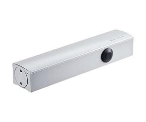 GEZE 143641 - Chiudiporta TS 5000 ECline senza guida scorrevole EN 3-5, chiudiporta superiore, bianco, argento