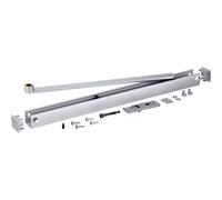 Geze Binario scorrevole TS 5000 L ECline - supporto di apertura integrato argento