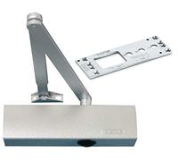 GEZE TS 2000 V BC - Chiudiporta a due ante fino a 1250 mm di larghezza con aste e piastra di montaggio/set 3 in 1