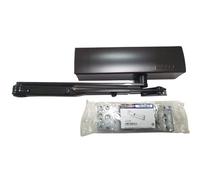GEZE TS 2000 V BC Marrone Chiudiporta per porte a singola anta fino a 1250 mm di larghezza battente con aste di bloccaggio on/off 102446 e piastra di montaggio 3 in 1
