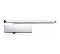 Geze TS 5000 - Chiudiporta con guida scorrevole e piastra di montaggio EN 2-6 per porte a singola anta fino a 1400 mm di larghezza con apertura ammortizzante - 28,7 x 4,7 x 6 cm