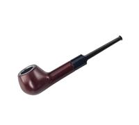 GEZHUCAO Pipa da Fumo Classica in Resina con Filtro, Pipa per Tabacco Portatile con Manico Dritto Design A Forma di Vaso in Metallo-per Nonni, Mariti, Amici, Collezionisti, Principianti