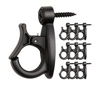 GEZIDEA Q-Hanger Ganci per appendere luci e filo, campanelli a vento, nero, confezione da 20 pezzi