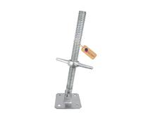 GeZu Impex Martinetto a Vite Girevole per Ponteggi 38 x 500 mm Zincato Elettricamente Set di 4 Viti di Livellamento Regolabili in Altezza