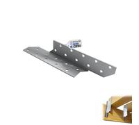 GeZu Impex Soporte de Anclaje 210 x 30 mm Set di 10 | Galvanizado Juego Soportes de Esquina Perforados Conector para Madera
