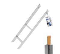 GeZu Impex Supporto per Pali H 91 x 400 mm Zincato a Caldo Set di 8 Supporto per Pali tipo H da Fissare a Cemento Ancoraggio tipo H