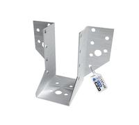 GeZu Impex Supporto Travi Tipo A 48 x 137 x 2 mm Set di4 Zincato Staffa Scarpa di Ancoraggio per Travi Legno Ali Esterne Gancio per Travetto